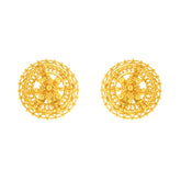 22k Yellow Gold Filigree Small Earrings with gold weight of 5.85g